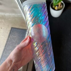 Starbucks Hot To-Go Tumbler 16 oz Iridescent Color Changing Design